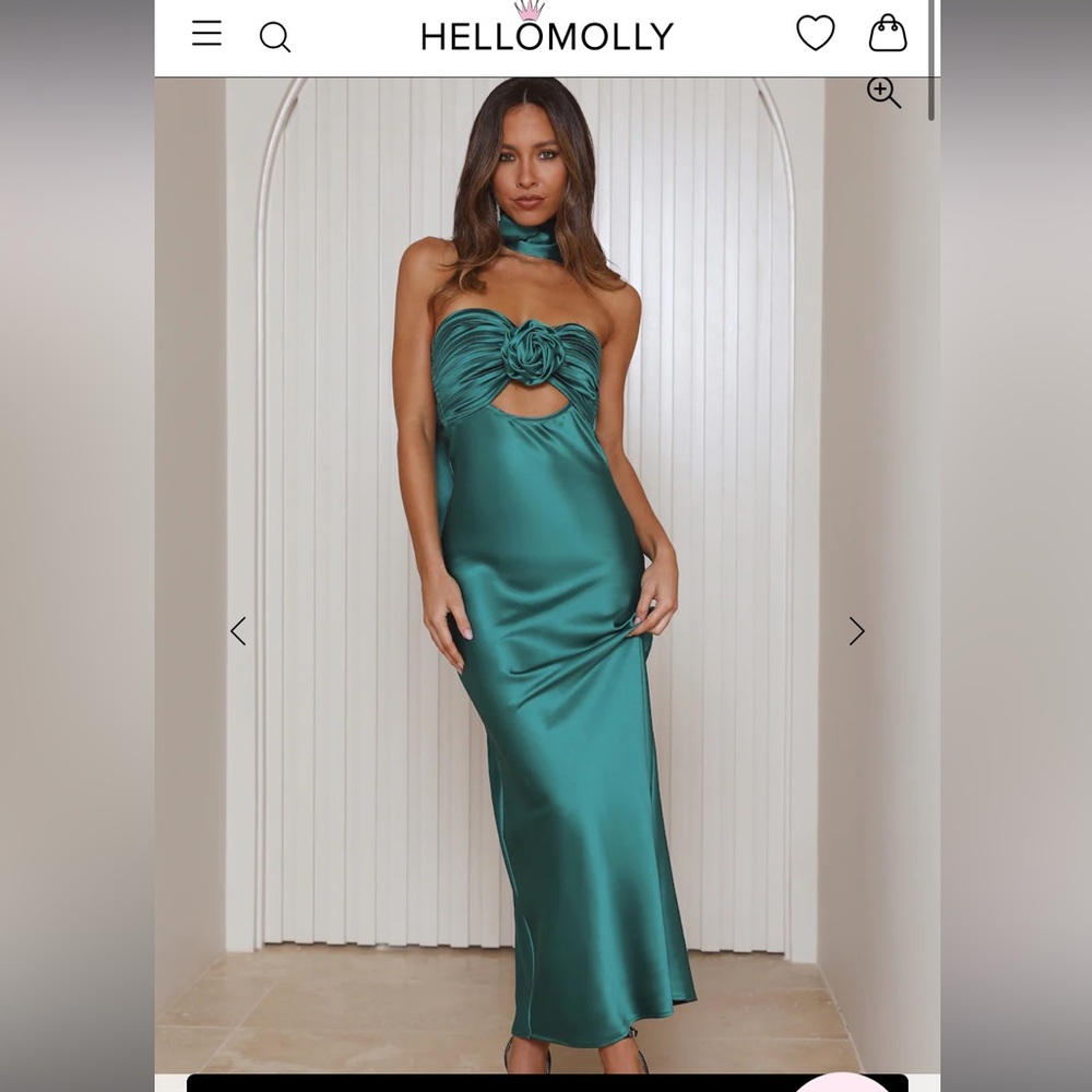 Hello Molly Trend lover Satin Strapless Dress